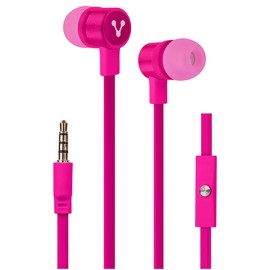 AUDIFONOS VORAGO AU-365896-3 TIPO ALÁMBRICOS CONEXION 3.5 MM ROSA