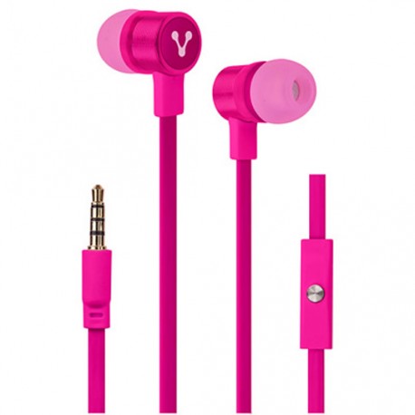 AUDIFONOS VORAGO AU-365896-3 TIPO ALÁMBRICOS CONEXION 3.5 MM ROSA