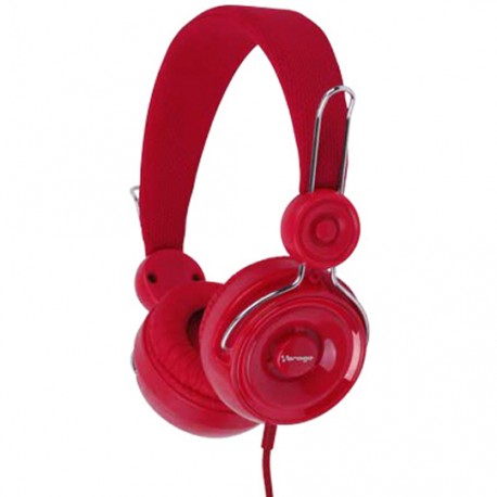 DIADEMA VORAGO AU-375873-2 TIPO ALÁMBRICOS CONEXION 3.5 MM ROJO