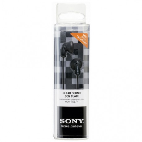 AUDIFONOS SONY MDR-E9LP/BC TIPO EARBUDS ALAMBRICOS CONEXION 3.5 MM NEGRO