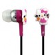 AUDIFONOS HELLO KITTY TECHZONE HK16HF01 ALÁMBRICOS CONEXION 3.5 MM ROSA