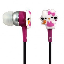 AUDIFONOS HELLO KITTY TECHZONE HK16HF01 ALÁMBRICOS CONEXION 3.5 MM ROSA