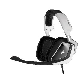 DIADEMA GAMER ALAMBRICA CORSAIR VOID USB DOLBY 7.1 USB COLOR NEGRO Y BLANCO