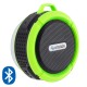 BOCINA PARA REGADERA STEREN BOC-864 CON CONEXION BLUETOOTH COLOR NEGRO CON VERDE