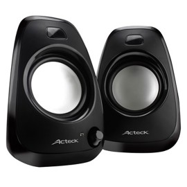 BOCINA ALAMBRICAS ACTECK AX-300 CON CONEXION 3.5 MM COLOR NEGRO