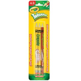 LAPIZ DE PLASTICO TWISTEABLE BIC NÚMERO NO. 2 CRAYOLA FORMA REDONDO 1 PIEZA