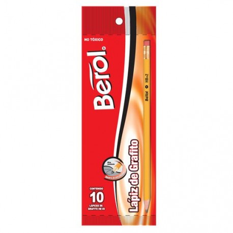 LAPIZ DE MADERA BEROL NÚMERO NO. 2 EAGLE FORMA HEXAGONAL 1 PIEZA