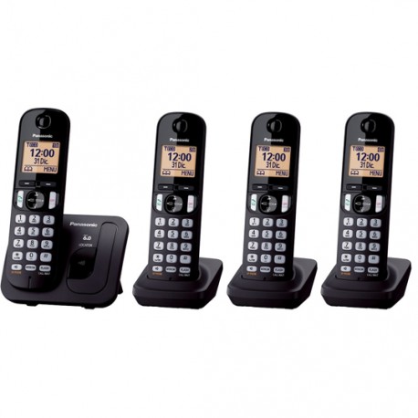 TELEFONO INALAMBRICO PANASONIC KX-TGC214MEB 4 PIEZA 1 LINEA