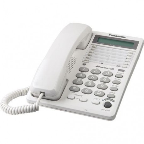 TELEFONO ALAMBRICO PANASONIC TS108MEW PARA 1 LINEA 1 PIEZA