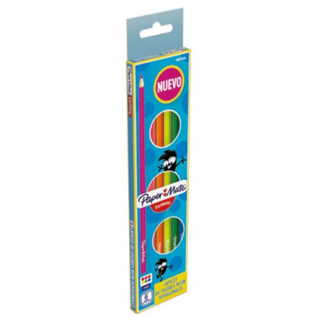 Colores paper mate fantasy neon caja c/6