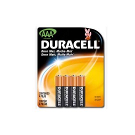 PILA ALCALINA DURACELL AAA DE 1.5 VOLTS 4 PIEZAS