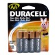 PILA ALCALINA DURACELL AA DE 1.5 VOLTS 4 PIEZAS