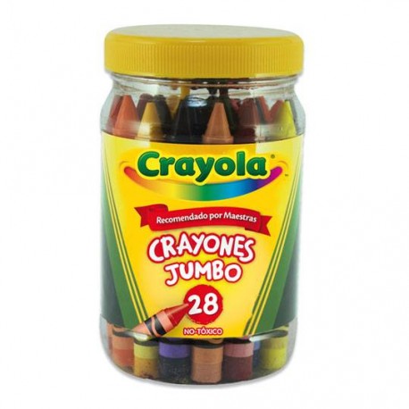 CRAYON CRAYOLA COLOR SURTIDO CRAYOLA FORMA REDONDO CAJA CON 28 PIEZAS