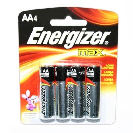 PILA ALCALINA ENERGIZER AA DE 1.5 VOLTS 4 PIEZAS