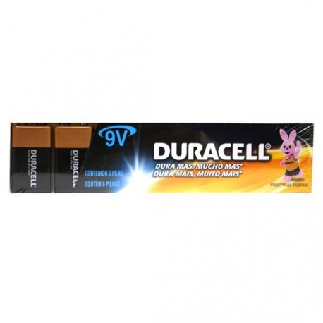 PILA ALCALINA DURACELL 9V DE 9 VOLTS 1 PIEZA
