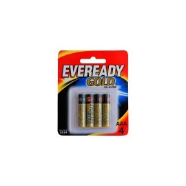 PILA ALCALINA EVEREADY AAA DE 1.5 VOLTS 4 PIEZAS