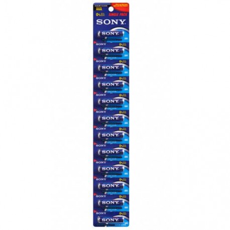 PILA ALCALINA SONY AAA DE 1.5 VOLTS 12 PIEZAS