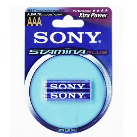 PILA ALCALINA SONY AAA DE 1.5 VOLTS 2 PIEZAS