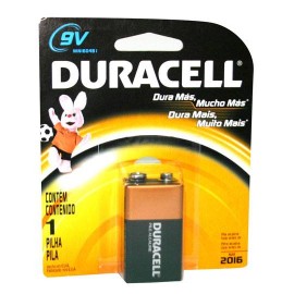 PILA ALCALINA DURACELL DE 9 VOLTS 6LR61 1 PIEZA