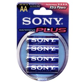 PILA ALCALINA SONY AA DE 1.5 VOLTS 4 PIEZAS