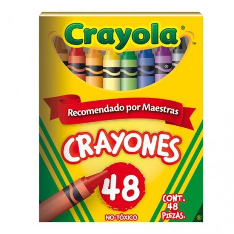 CRAYON CRAYOLA COLOR SURTIDO CRAYOLA FORMA REDONDO CAJA CON 48 PIEZAS