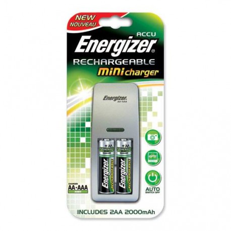 CARGADORES DE PILA ENERGIZER CONTIENE 2 PILAS AA 1 PIEZA