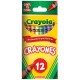 CRAYON CRAYOLA COLOR SURTIDO CRAYOLA FORMA REDONDO CAJA CON 12 PIEZAS