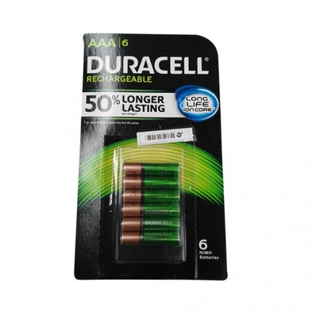 Pila duracell recargable aaa