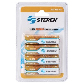 Pilas recarcables aa steren paq c/4