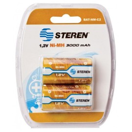 Pilas recarcables c steren paq c/2