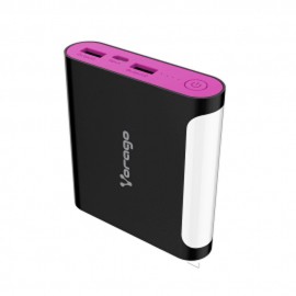 Powerbank au-30012000mah Negro/rosa