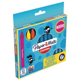 Crayon paper mate carmen caja con 12