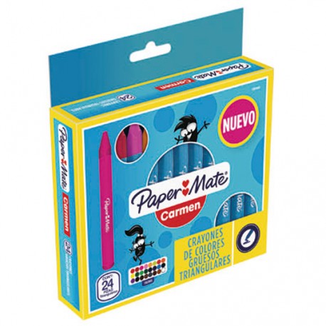 Crayon paper mate carmen caja con 24