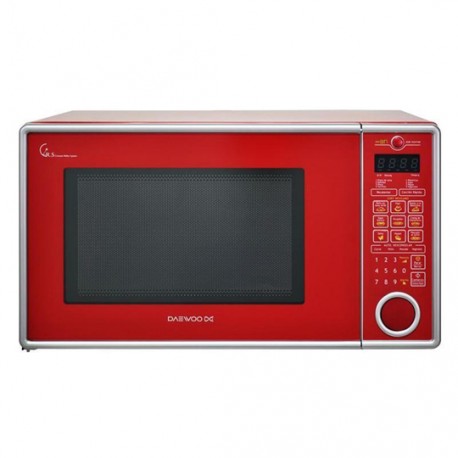 HORNO DE MICROONDAS DAEWOO 1N2HTMR DE 1.1 PIES COLOR ROJO