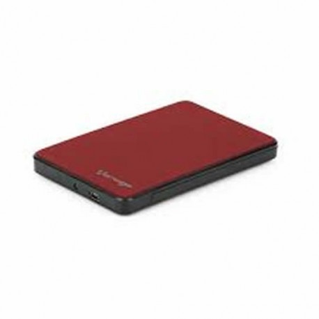 GABINETE HORIZONTAL VORAGO HDD-102 DISCO DURO 2.5 COLOR ROJO