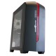 GABINETE VERTICAL VORAGO CSG500 MICRO-ATX/MINI-ATX COLOR NEGRO BISEL ROJO