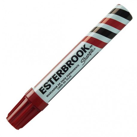 MARCADOR PERMANENTE SHARPIE ESTERBROOK 119228 COLOR ROJO 1 PIEZA