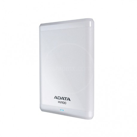 DISCO DURO EXTERNO HV100 ADATA DE 1 TB COLOR BLANCO