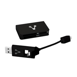 LECTOR VORAGO CR300 TIPO DE TECNOLOGIA USB, MICRO USB, OTG