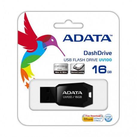 MEMORIA USB 2.0 ADATA V100 DE 16 GB NEGRO