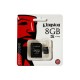 MEMORIA MICRO SD SDC4/8GB KINGSTON DE 8 GB CLASE 4 CON ADAPTADOR