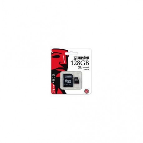 MEMORIA MICRO SD SDC10G2/128GB KINGSTON DE 128 GB CLASE 10 CON ADAPTADOR