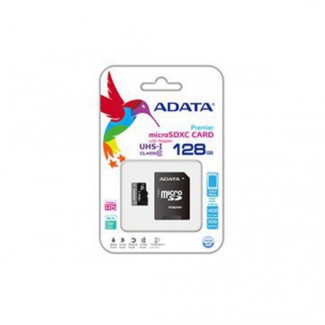 ADATA MICROSD 128GB CLASS10-RETAIL W/1 A