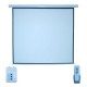 PANTALLA PARA PROYECCION ELECTRICA MULTIMEDIA SCREENS MSE-178 DE 70 PULGADAS COLOR BLANCO MATE