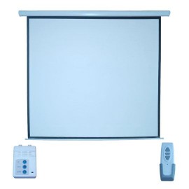 PANTALLA PARA PROYECCION ELECTRICA MULTIMEDIA SCREENS MSE-178 DE 70 PULGADAS COLOR BLANCO MATE