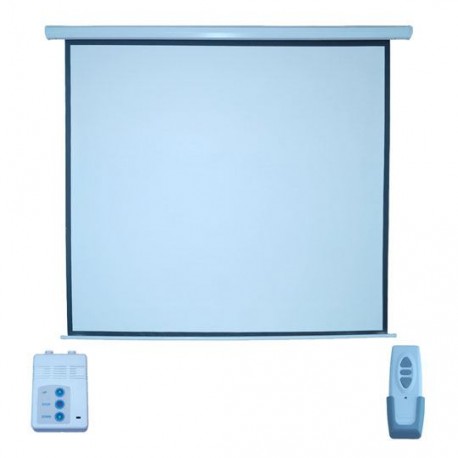 PANTALLA PARA PROYECCION ELECTRICA MULTIMEDIA SCREENS MSE-178 DE 70 PULGADAS COLOR BLANCO MATE