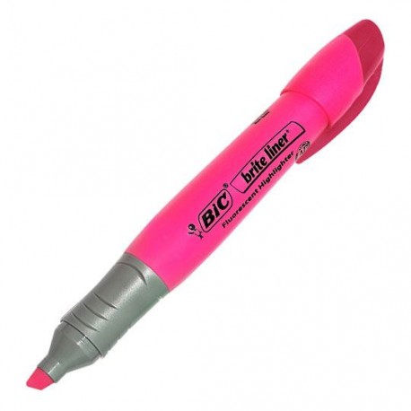 MARCATEXTOS RESALTADOR BIC BRITE LINER XLRO COLOR ROSA 1 PIEZA