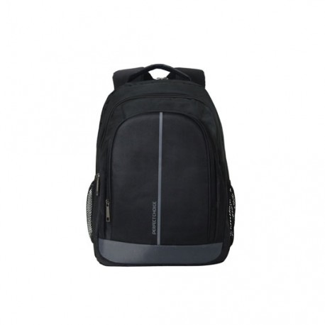 MOCHILA PERFECT CHOICE 082835 DE NYLON COLOR NEGRO