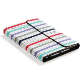 FUNDA PARA TABLET DE 7 Y 8 PULGADAS KENSINGTON P4237 DE IMITACION PIEL COLOR ROSA CON BLANCO