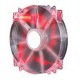 VENTILADOR DE PC GAMER COOLER MASTER MEGAFLOW 200 DE COLOR LED ROJO 3 PIN 1 PIEZA